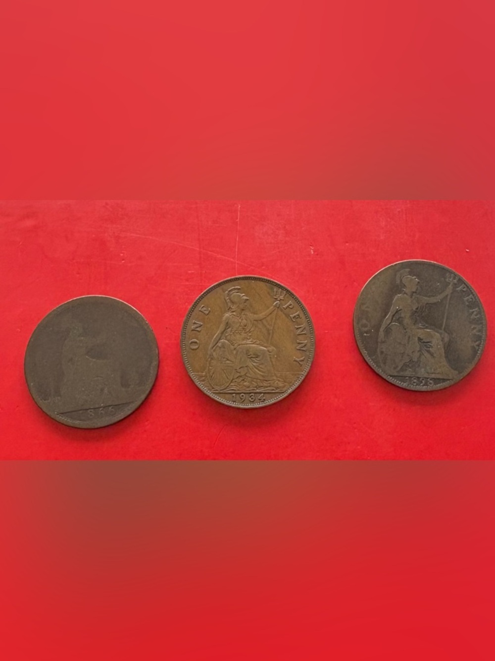 Vintage Coins - 1934, 1898, 1866